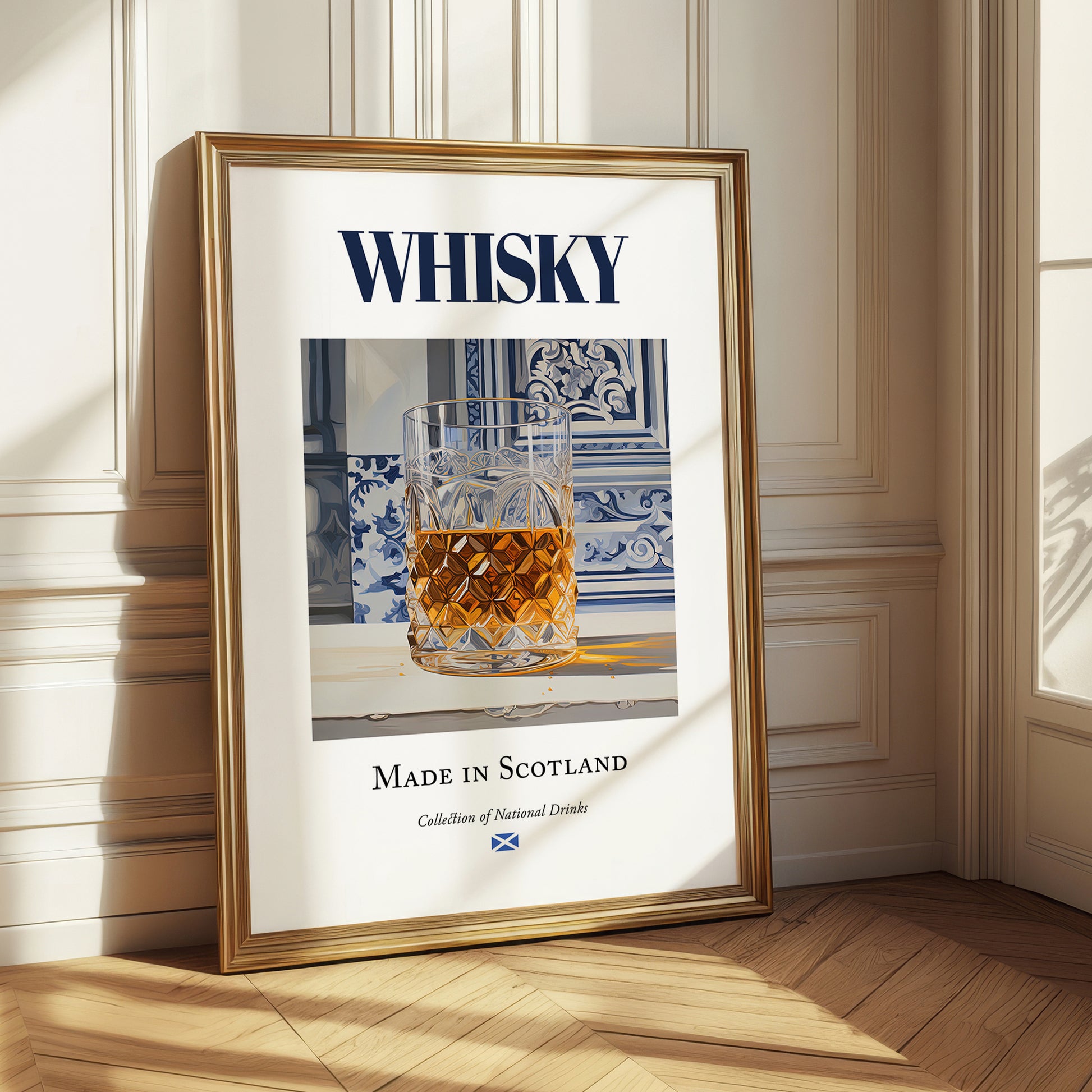 Whisky – Scottish Spirit Drink, Beach Bar Poster