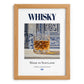 Whisky – Scottish Spirit Drink, Beach Bar Poster, set in oak frame