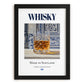 Whisky – Scottish Spirit Drink, Beach Bar Poster, in sleek black frame