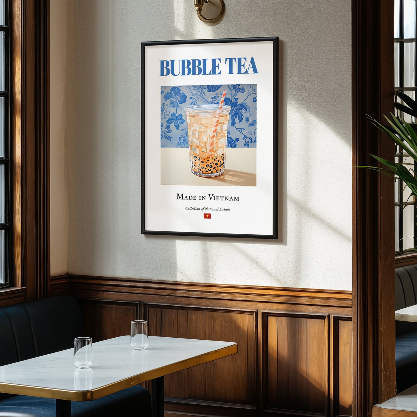 Bubble Tea – Vietnamese Tea, Tea Room Wall Art, clean layout with no caption
