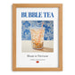 Bubble Tea – Vietnamese Tea, Tea Room Wall Art, set in oak frame