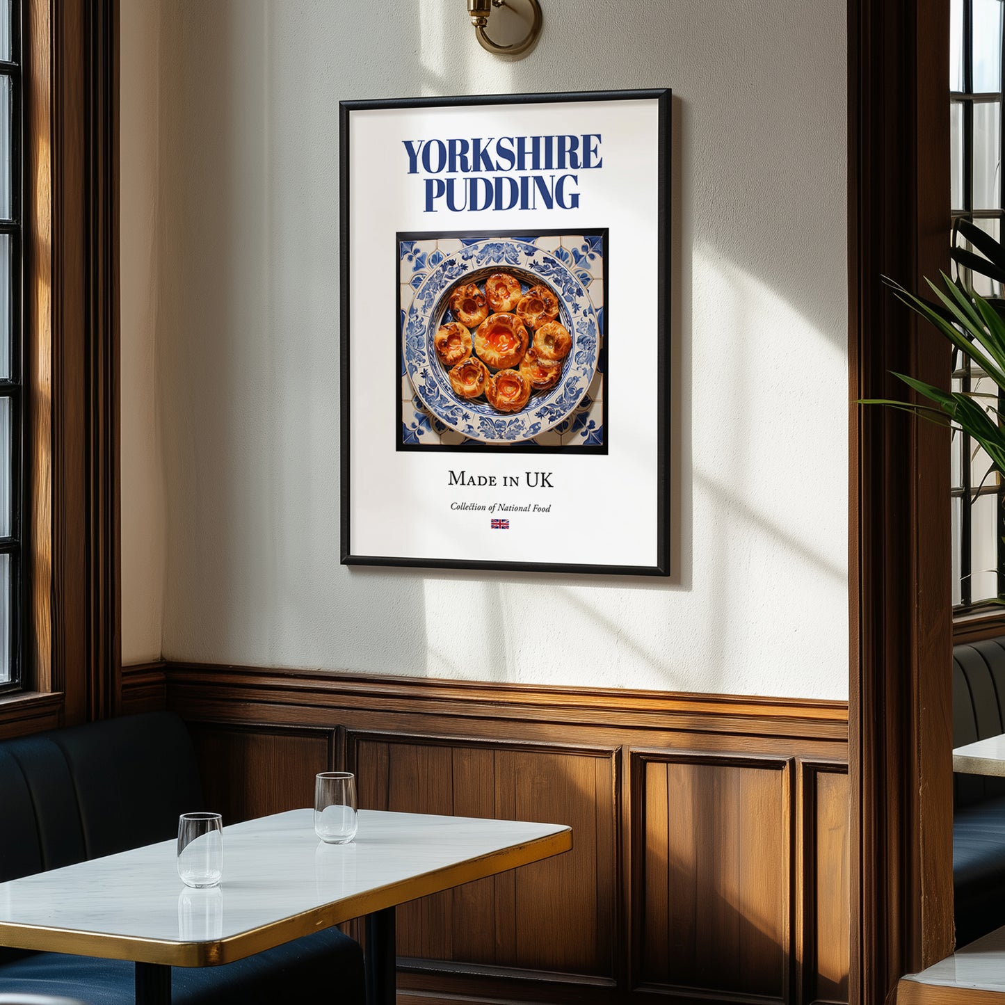 Yorkshire Pudding – English Bread Dish, Fine Dining Restaurant Wall Art, clean layout with no caption
