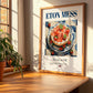 Eton Mess – English Dessert Dish, Food Bar Still Life, no-text version framed in wood
