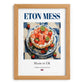 Eton Mess – English Dessert Dish, Food Bar Still Life, set in oak frame