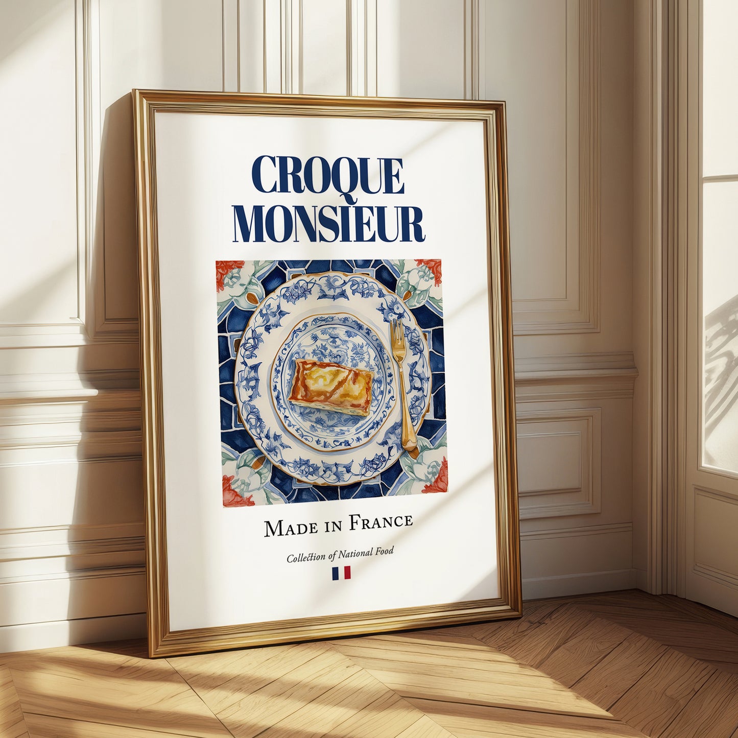 Croque Monsieur – French Snack Dish, Brasserie Poster