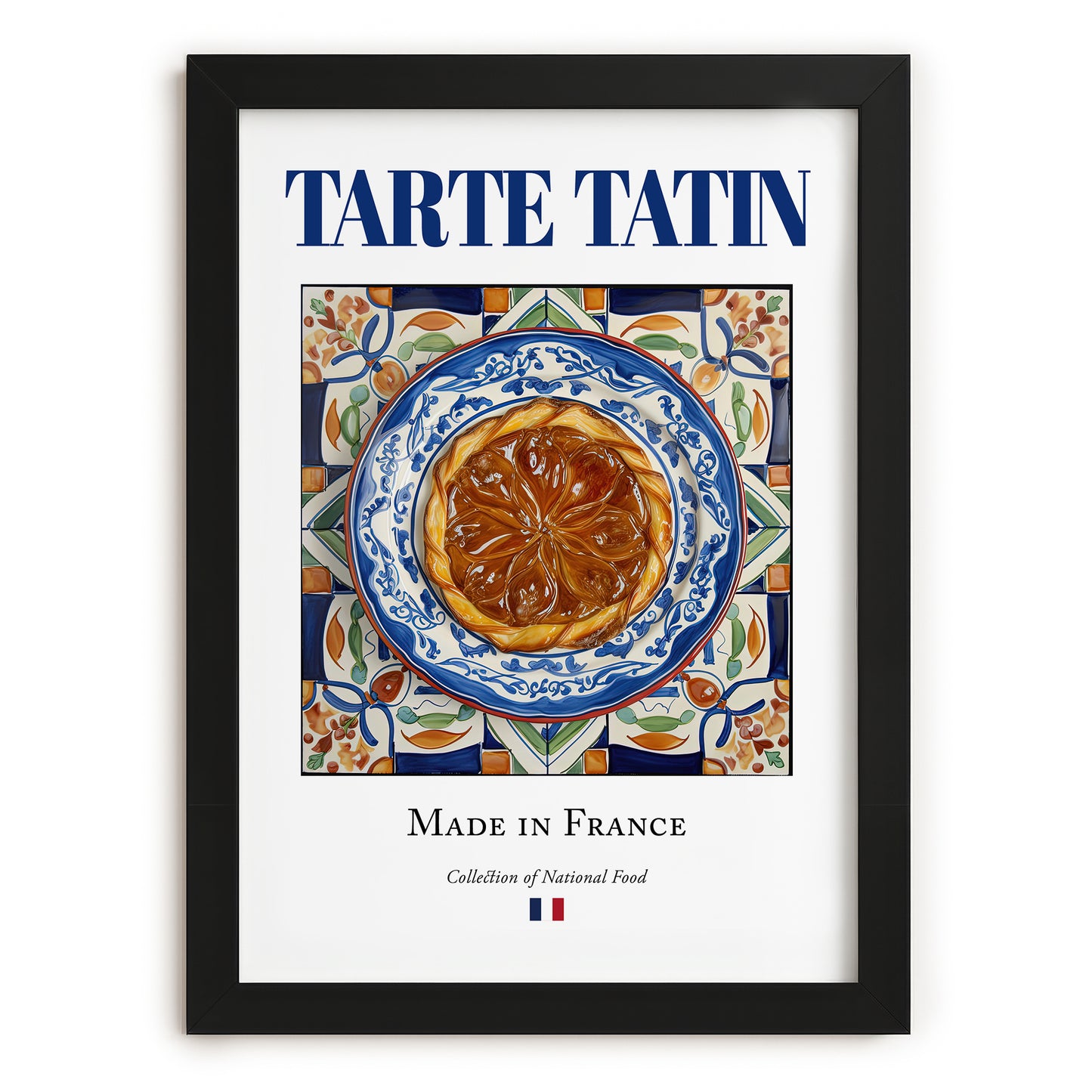 Tarte Tatin – French Dessert Dish, Tavern Poster, in sleek black frame