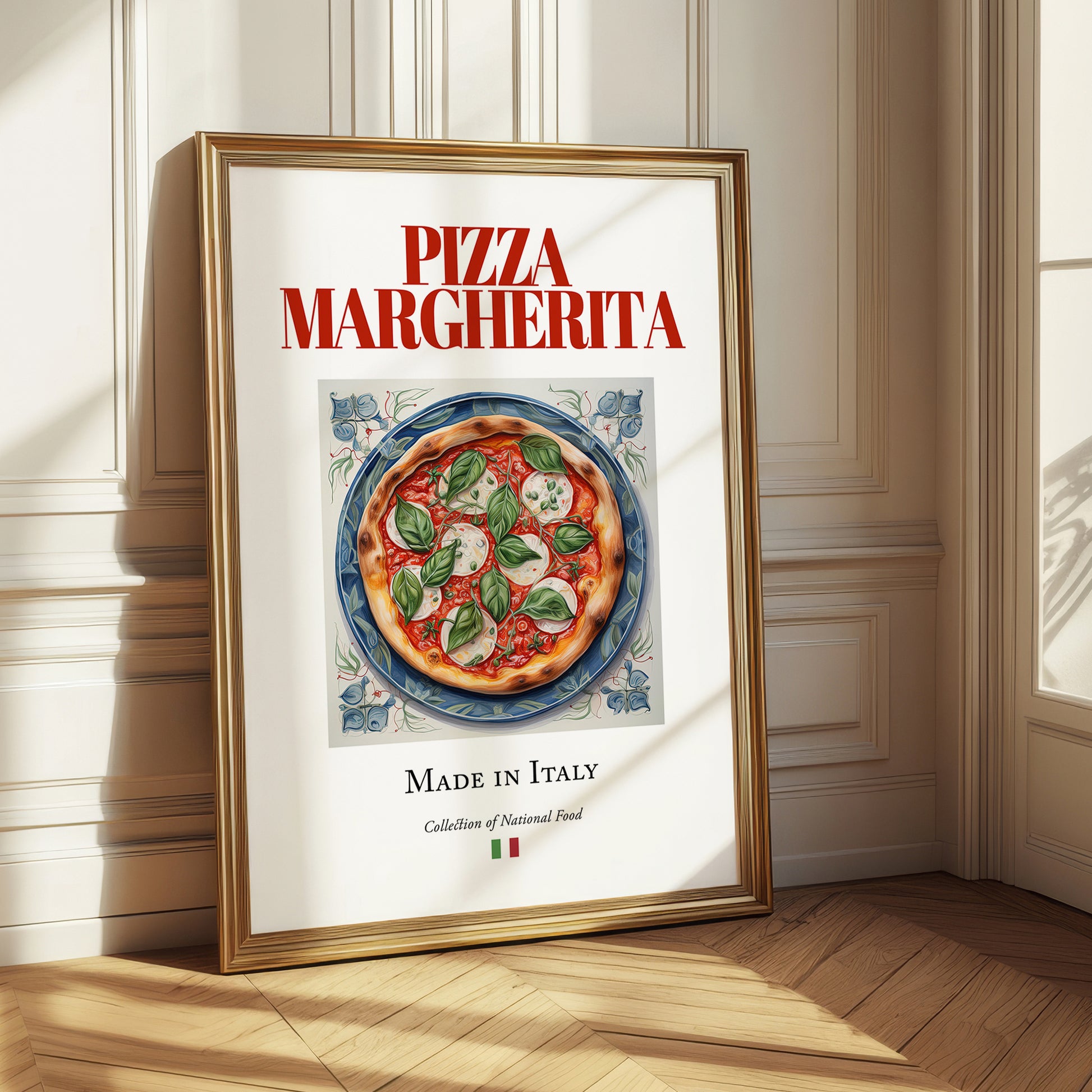 Pizza Margherita – Italian Pizza, Trattoria Wall Art