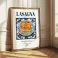 Lasagna – Italian Pasta, Trattoria Print