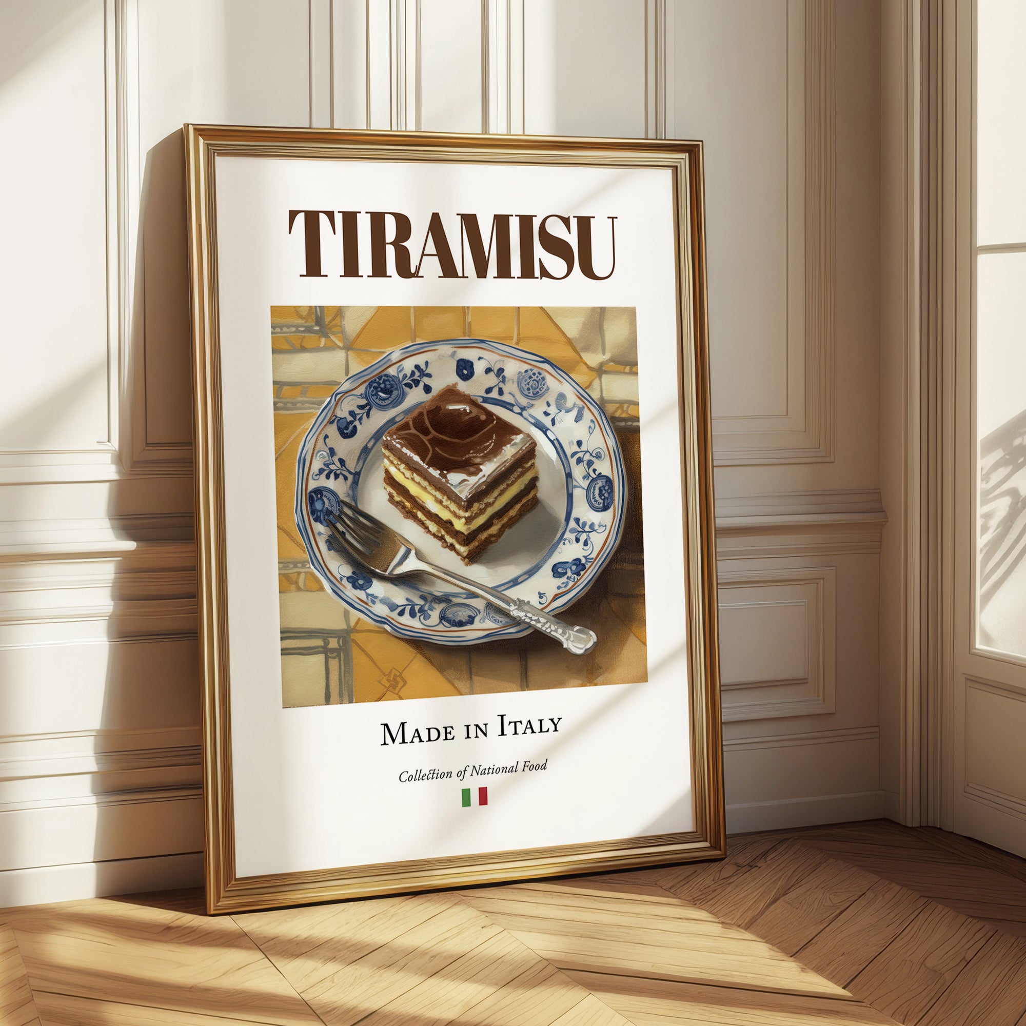 Tiramisu – Italian Dessert Dish, Café Poster