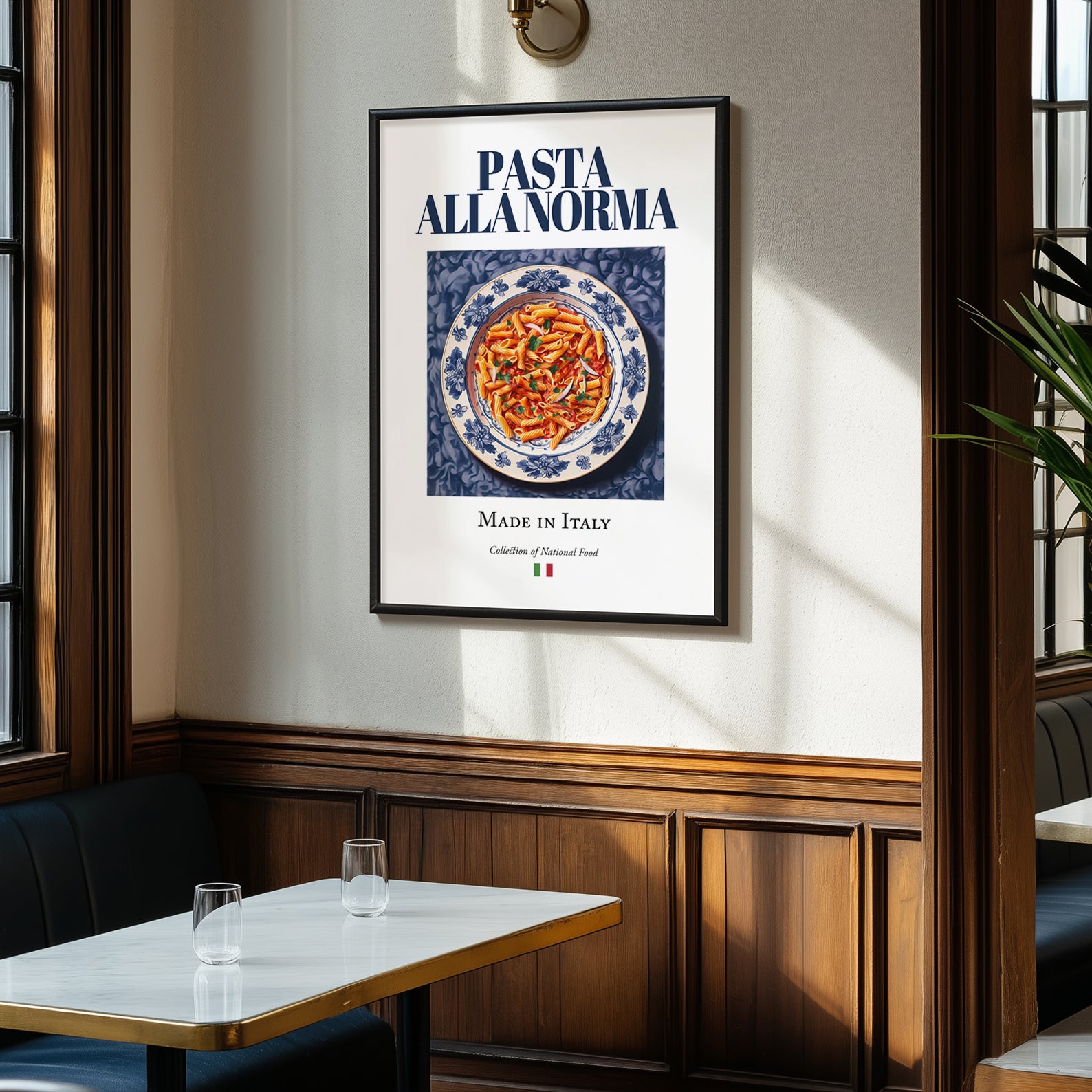 Pasta alla Norma – Italian Pasta, Osteria Wall Art, clean layout with no caption