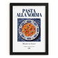 Pasta alla Norma – Italian Pasta, Osteria Wall Art, in sleek black frame