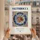 Saltimbocca – Italian Meat Dish, Farmhouse Kitchen Print, styled in a charming Paris street view