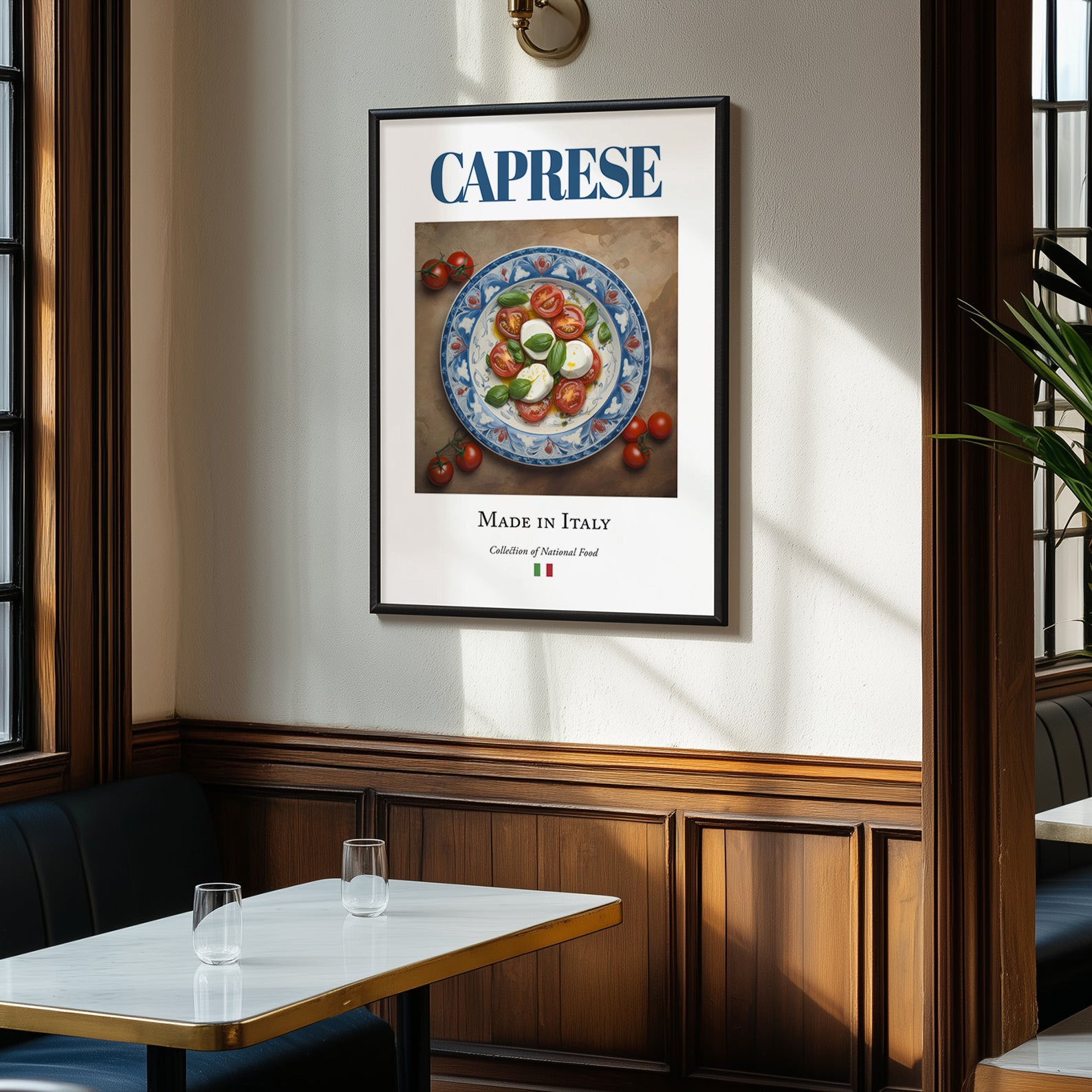 Caprese Salad – Italian Salad Dish, Food Bar Still Life, clean layout with no caption