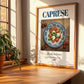 Caprese Salad – Italian Salad Dish, Food Bar Still Life, no-text version framed in wood
