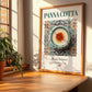 Panna Cotta – Italian Dessert Dish, Brasserie Poster, no-text version framed in wood