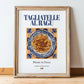 Tagliatelle al Ragu – Italian Pasta, Osteria Print, in wooden frame leaning on the floor