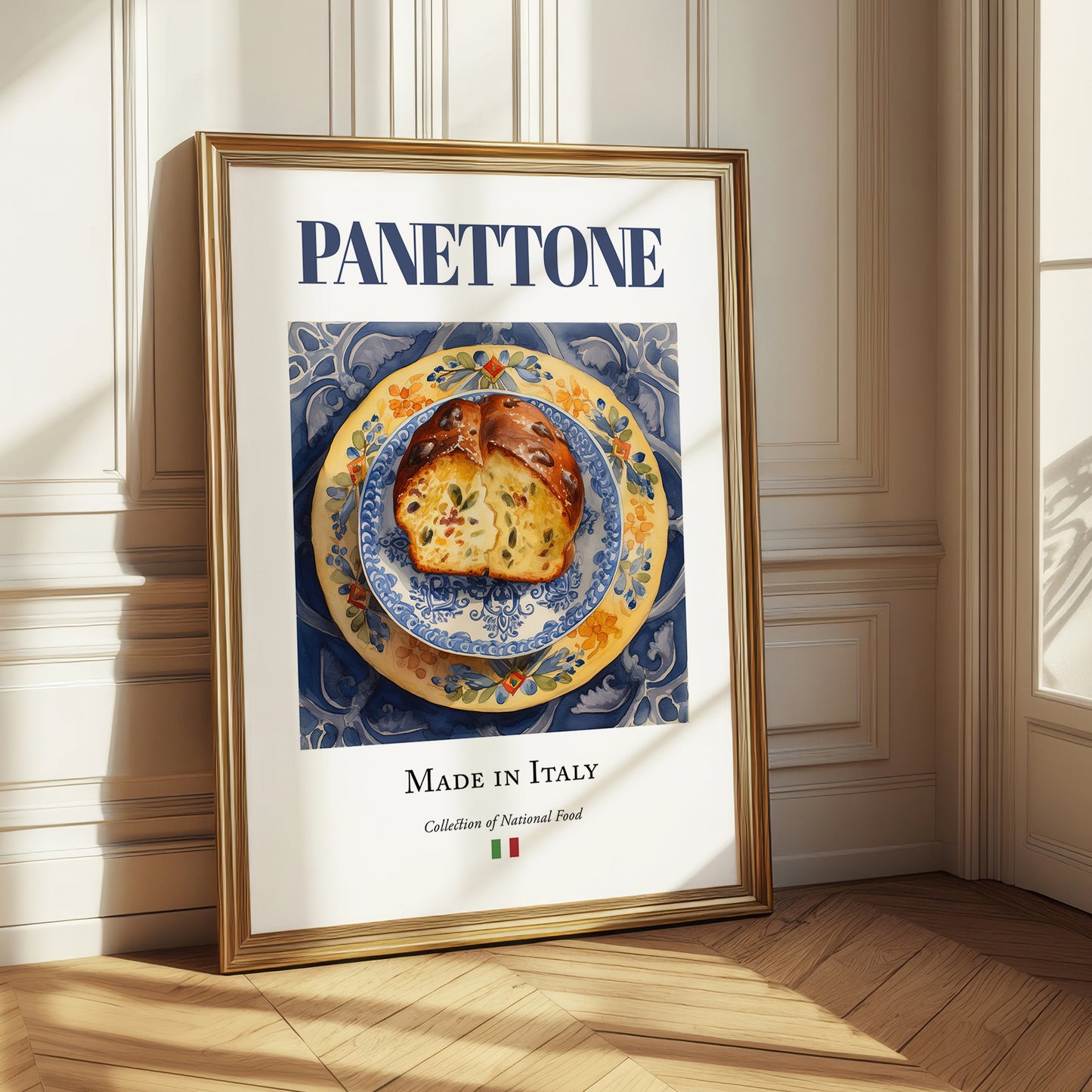 Panettone – Italian Dessert Dish, Fine Dining Restaurant Painting