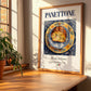 Panettone – Italian Dessert Dish, Fine Dining Restaurant Painting, no-text version framed in wood