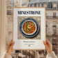 Minestrone – Italian Soup Dish, Restaurant Wall Art, styled in a charming Paris street view