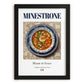 Minestrone – Italian Soup Dish, Restaurant Wall Art, in sleek black frame