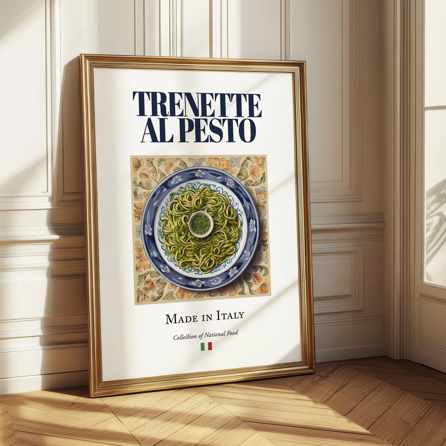 Trenette al Pesto – Italian Pasta, Trattoria Wall Art