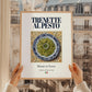 Trenette al Pesto – Italian Pasta, Trattoria Wall Art, styled in a charming Paris street view