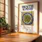Trenette al Pesto – Italian Pasta, Trattoria Wall Art, no-text version framed in wood