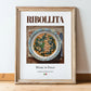 Ribollita – Italian Soup Dish, Food Bar Print, in wooden frame leaning on the floor