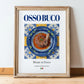 Osso Buco – Italian Meat Dish, Tavern Poster, in wooden frame leaning on the floor