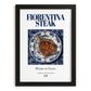 Fiorentina Steak – Italian Meat Dish, Farmhouse Kitchen Print, in sleek black frame
