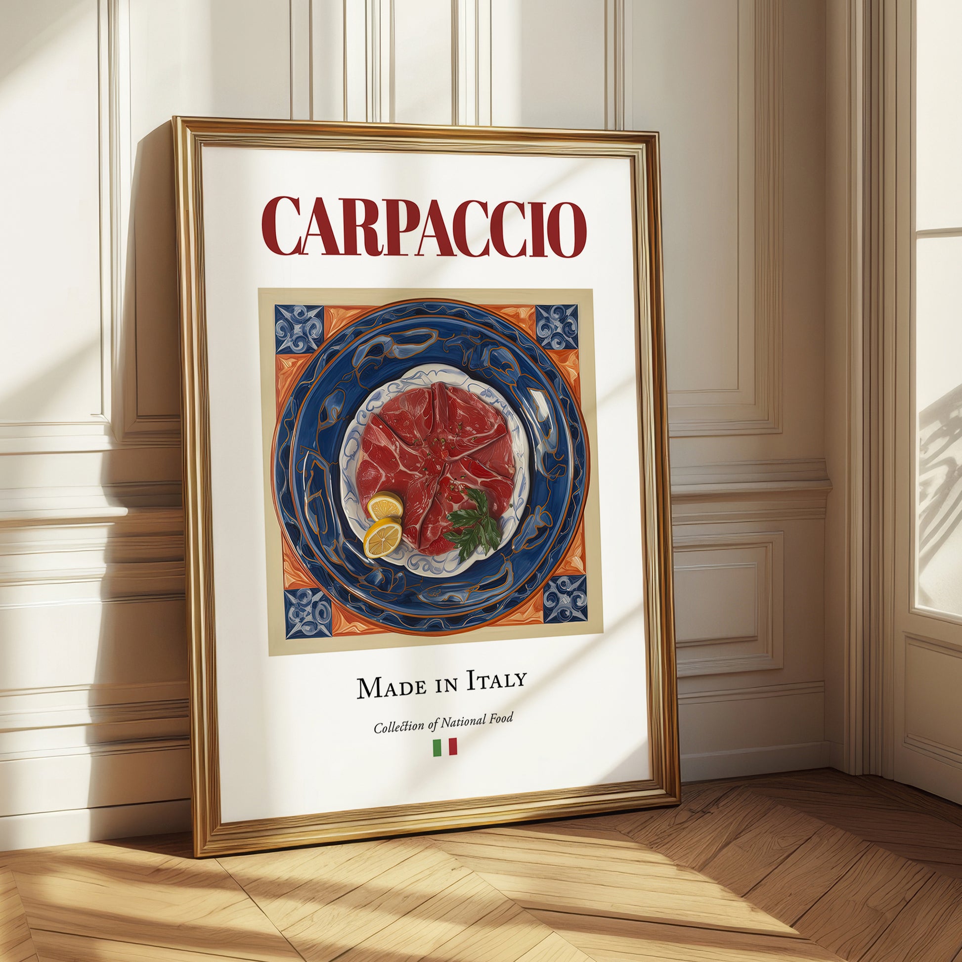 Carpaccio – Italian Meat Dish, Restaurant Poster