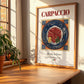 Carpaccio – Italian Meat Dish, Restaurant Poster, no-text version framed in wood