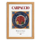 Carpaccio – Italian Meat Dish, Restaurant Poster, set in oak frame