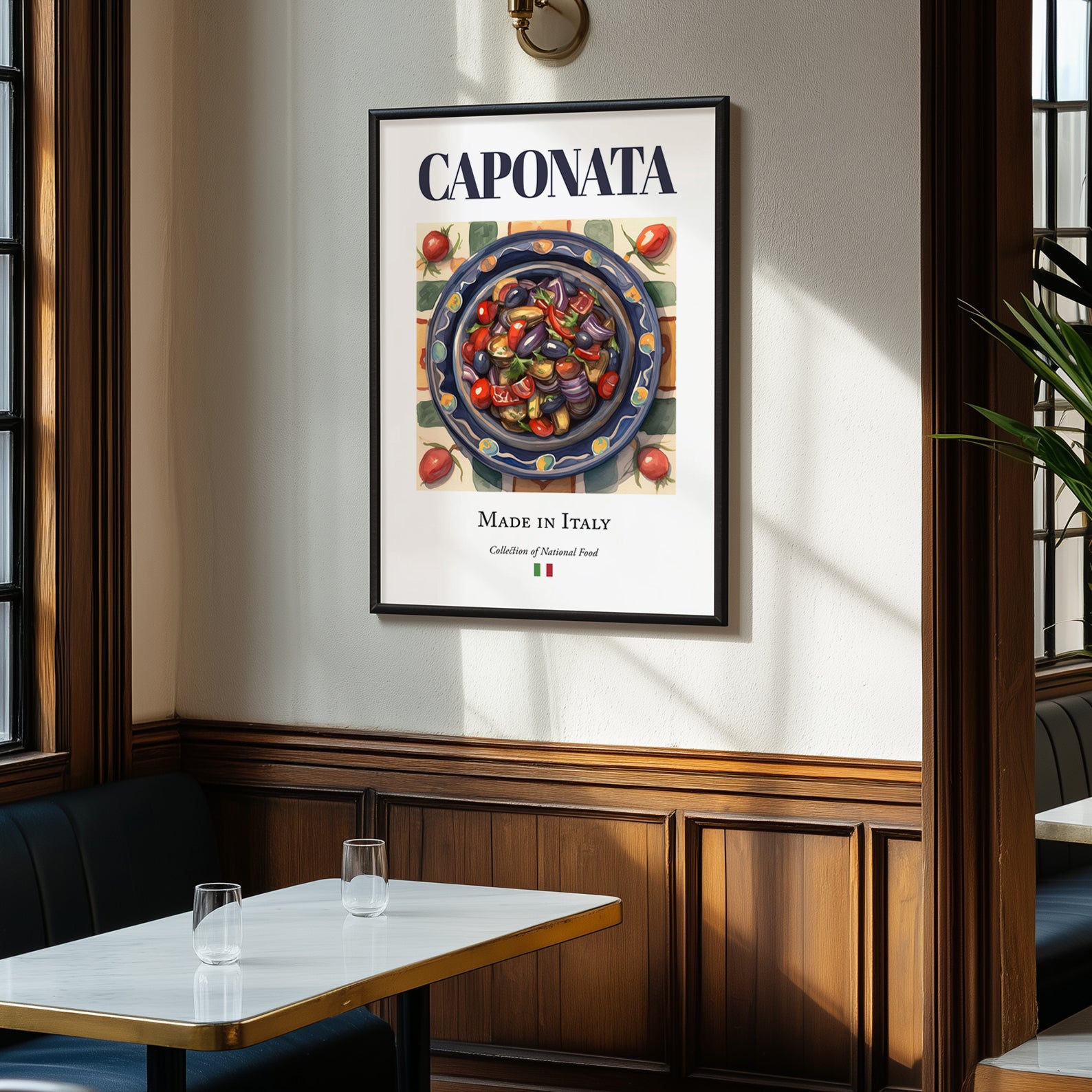 Caponata – Italian Dish, Bistro Art, clean layout with no caption