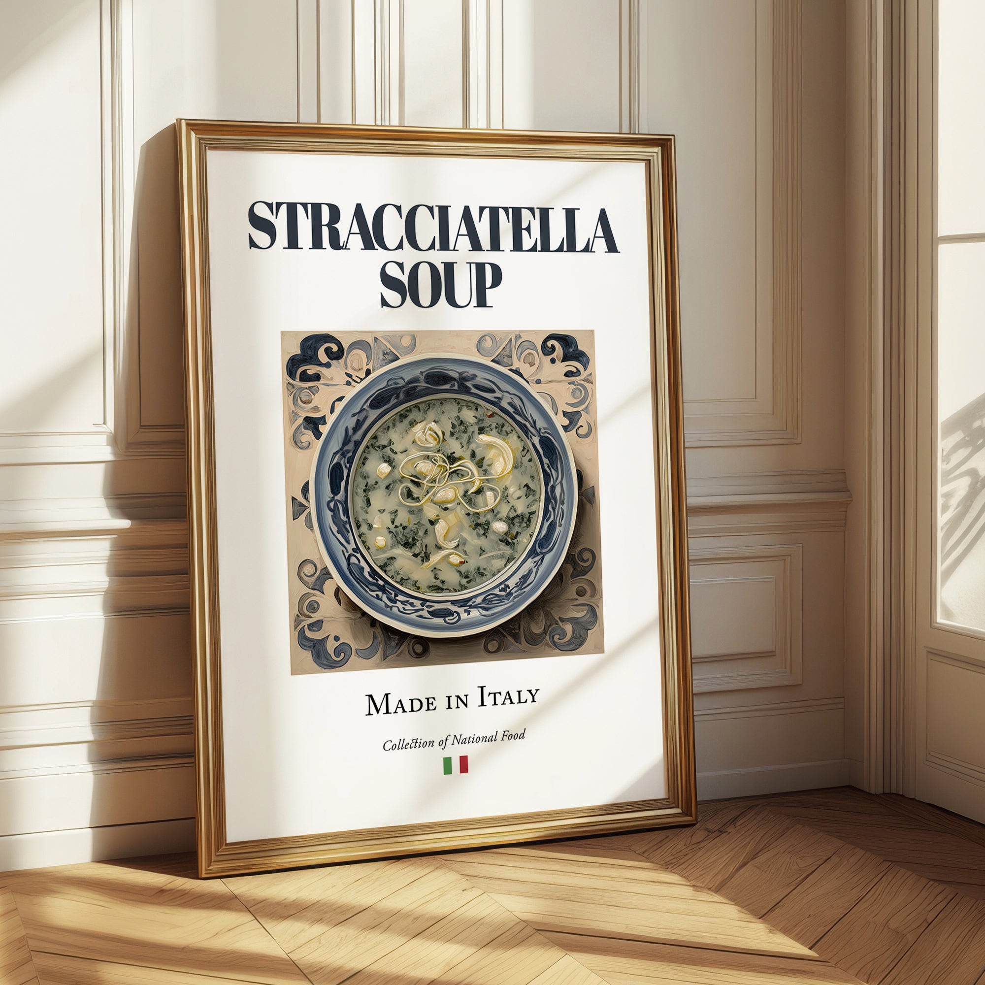 Stracciatella Soup – Italian Soup Dish, Bistro Wall Decor
