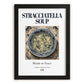 Stracciatella Soup – Italian Soup Dish, Bistro Wall Decor, in sleek black frame