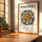 Panzanella – Italian Salad Dish, Tavern Print, no-text version framed in wood