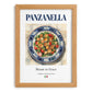 Panzanella – Italian Salad Dish, Tavern Print, set in oak frame