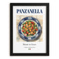 Panzanella – Italian Salad Dish, Tavern Print, in sleek black frame