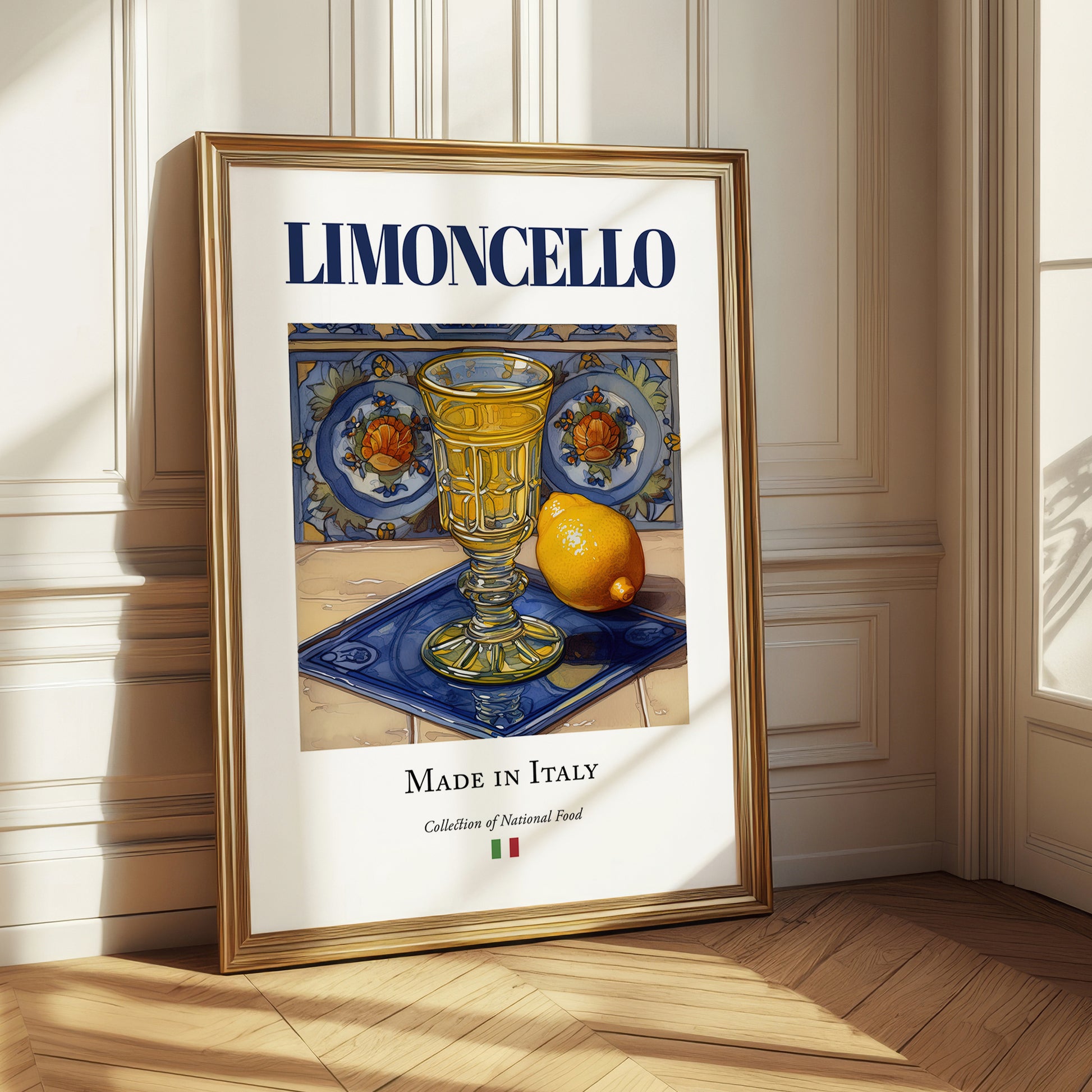 Limoncello – Italian Liqueur Drink, Cocktail Lounge Poster