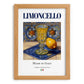 Limoncello – Italian Liqueur Drink, Cocktail Lounge Poster, set in oak frame