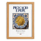 Pici Cacio e Pepe – Italian Pasta, Trattoria Wall Decor, set in oak frame