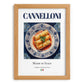 Cannelloni – Italian Pasta, Trattoria Poster, set in oak frame