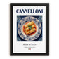Cannelloni – Italian Pasta, Trattoria Poster, in sleek black frame