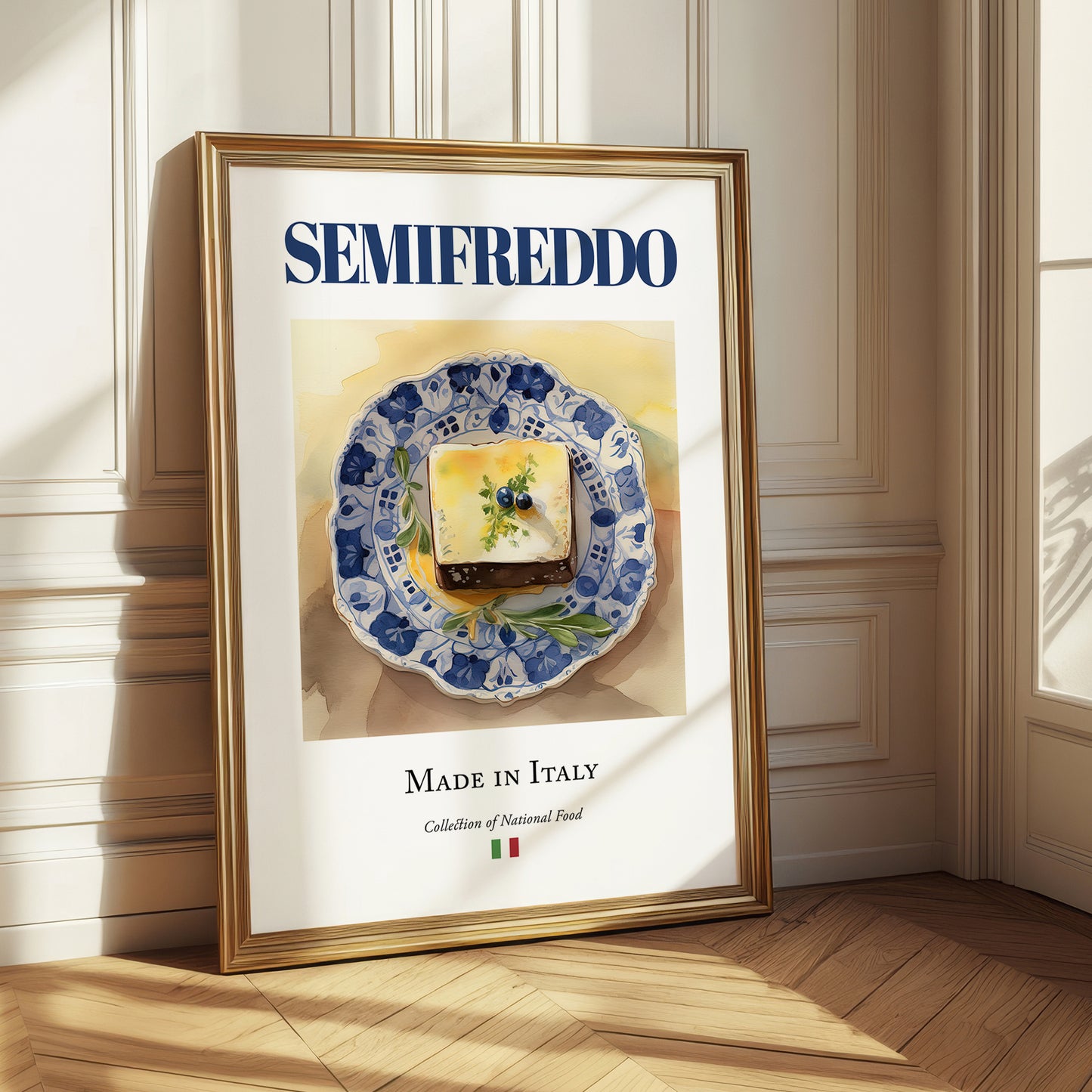 Semifreddo – Italian Dessert Dish, Restaurant Painting
