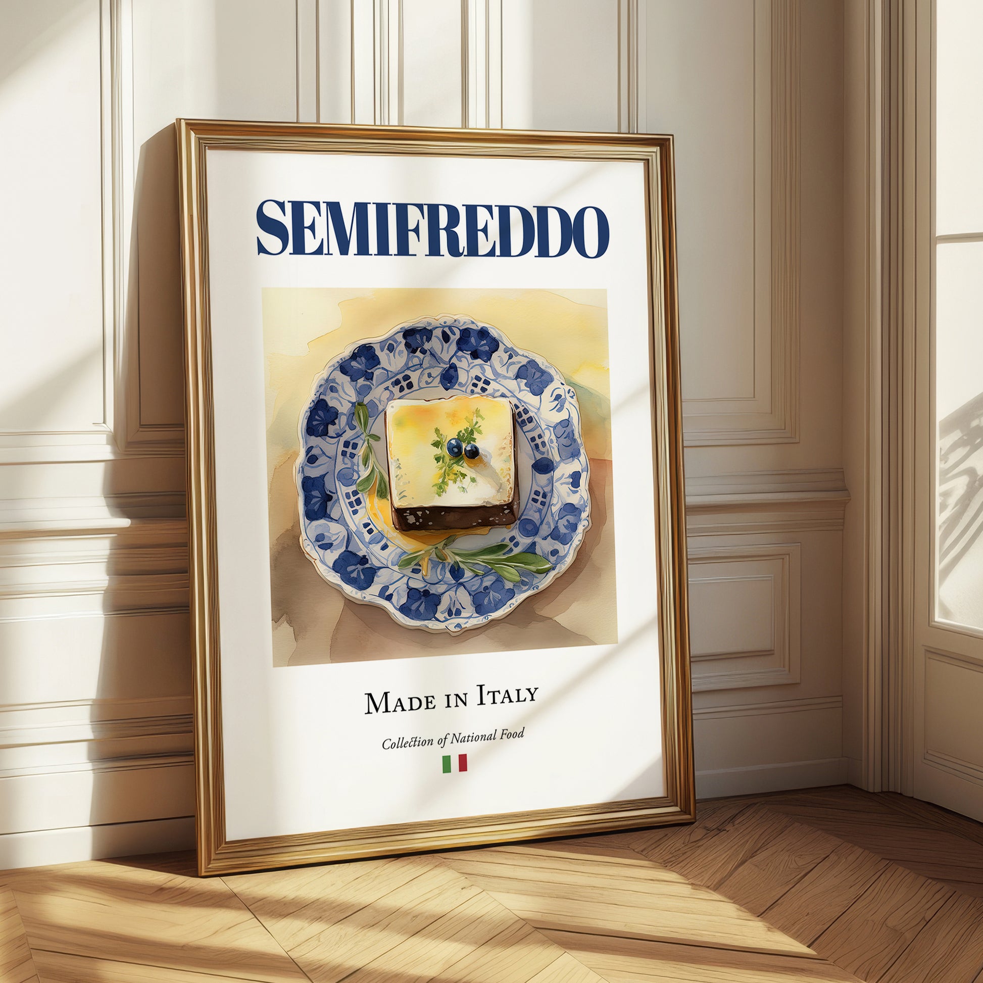 Semifreddo – Italian Dessert Dish, Restaurant Painting
