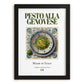 Pesto alla Genovese – Italian Sauce Dish, Bistro Poster, in sleek black frame