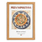 Neapolitan-Style Pizza – Italian Pizza, Ristorante Poster, set in oak frame