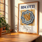 Biscotti – Italian Dessert Dish, Tavern Still Life, no-text version framed in wood