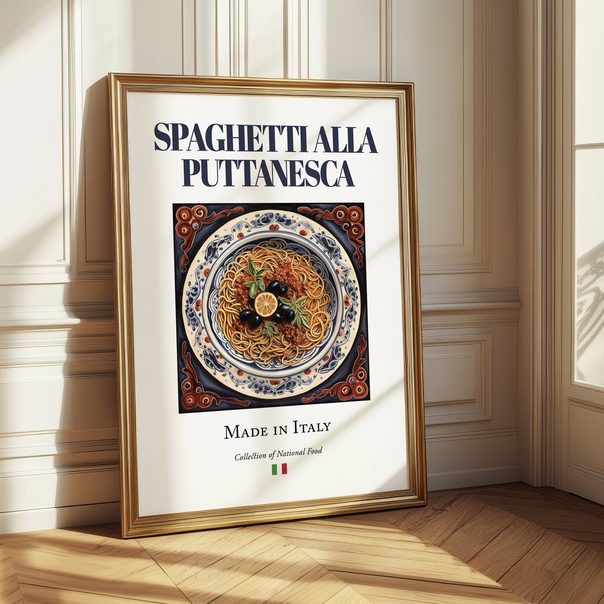 Spaghetti alla Puttanesca – Italian Pasta, Osteria Painting